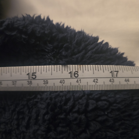 Levi's Navy Blue Sherpa Hoodie - Picture 9 of 10